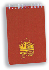 waterproof note book